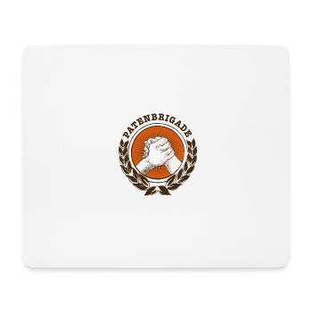 PATENBRIGADE Logo (bunt) - Mousepad (Querformat) - Weiß - Vorne