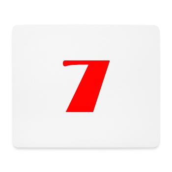 7. 7 YEARS. 7th ANNIVERSARY. BIRTHDAY 7 YEARS - Mouse Pad (horizontal) - white - Front