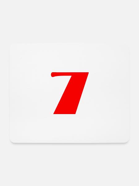 7. 7 JAHRE. 7. JAHRESTAG. GEBURTSTAG 7 JAHRE - Mousepad (Querformat) - Weiß
