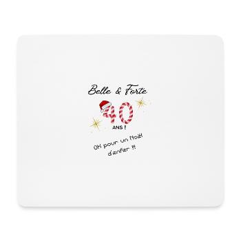 Joyeux_noel_40ans - Mousepad (Querformat) - Weiß - Vorne