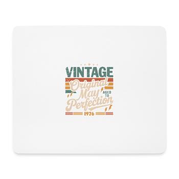 Vintage May 1976 – Perfection for 50 years - Mouse Pad (horizontal) - white - Front