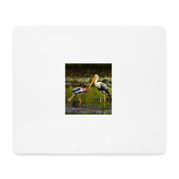 Beautiful birds - Mouse Pad (horizontal) - white - Front