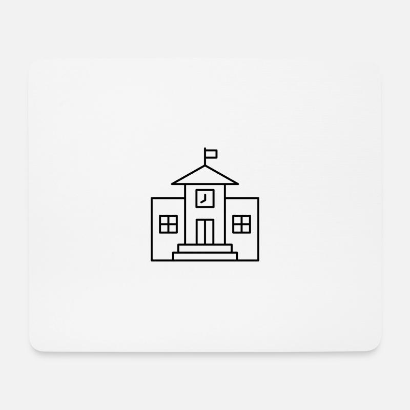 Schule - Mousepad (Querformat) - Weiß