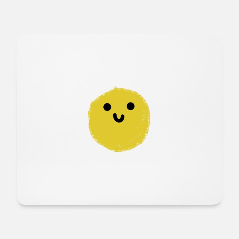 Balloy (gelbe Kugel) - Mousepad (Querformat) - Weiß
