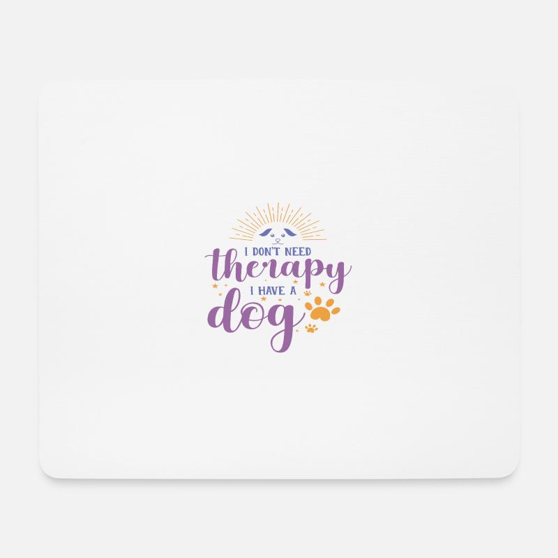 No Therapy - Mousepad (Querformat) - Weiß
