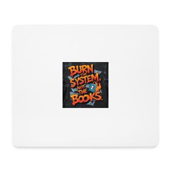 Fiery Graffiti Protest - Mouse Pad (horizontal) - white - Front