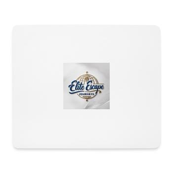 Luxuriöses Logo für Elite-Fluchtreisen - Mousepad (Querformat) - Weiß - Vorne