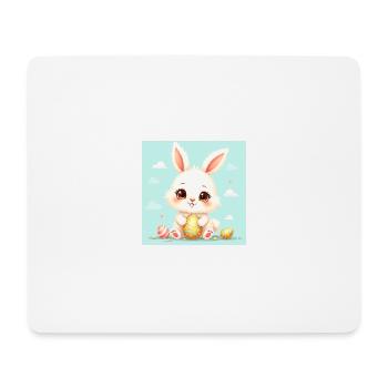 Der süße Osterhase - Mousepad (Querformat) - Weiß - Vorne