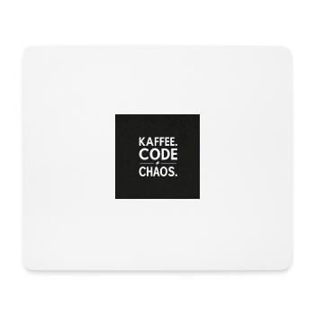 Coffee, Code, Chaos - Mouse Pad (horizontal) - white - Front