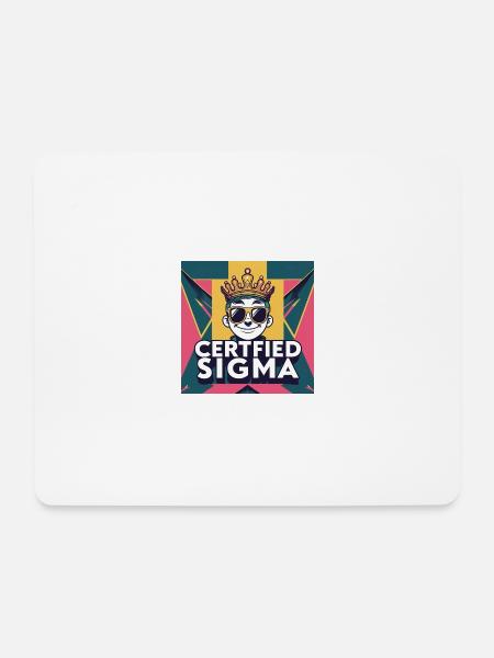 Certified sigma - Mouse Pad (horizontal) - white