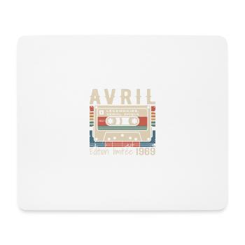 avril 1969 April 1969  - Tapis de souris (format paysage) - blanc - Devant