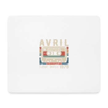 avril 1979 April 1979  - Tapis de souris (format paysage) - blanc - Devant
