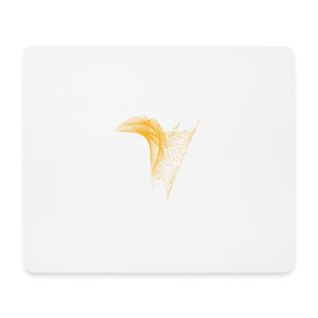 Abstrakte Orange Sinewave - Mousepad (Querformat) - Weiß - Vorne