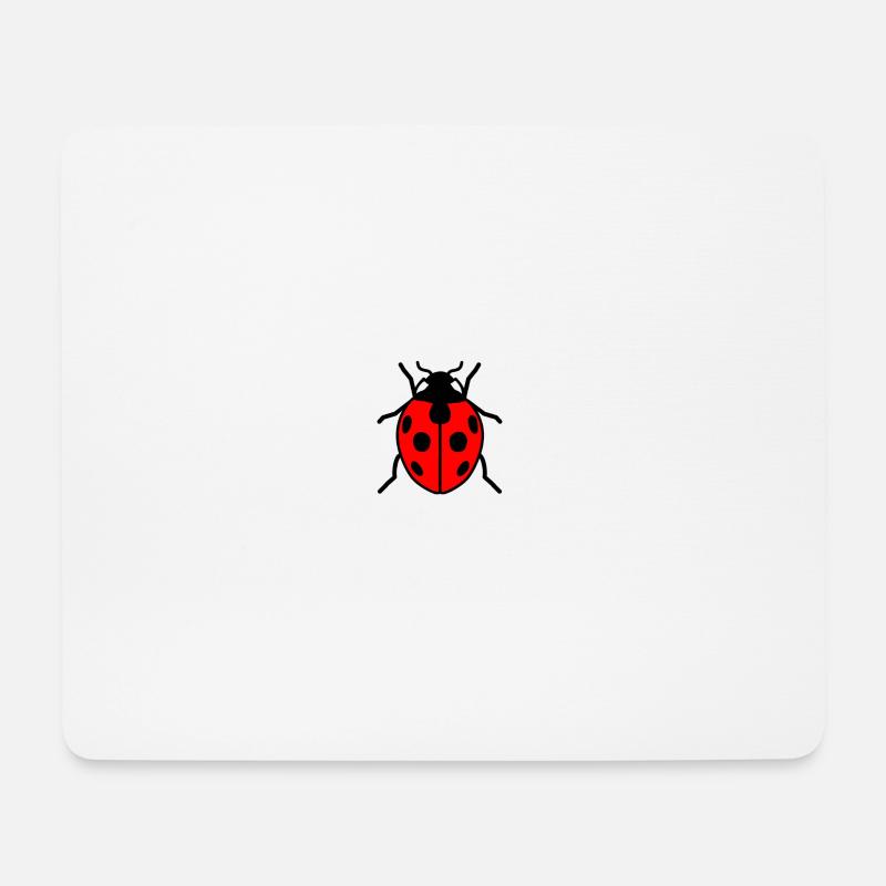 Marienkäfer - Mousepad (Querformat) - Weiß