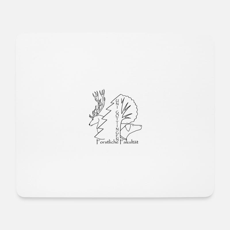 Fachschaftslogo Forst - Mousepad (Querformat) - Weiß