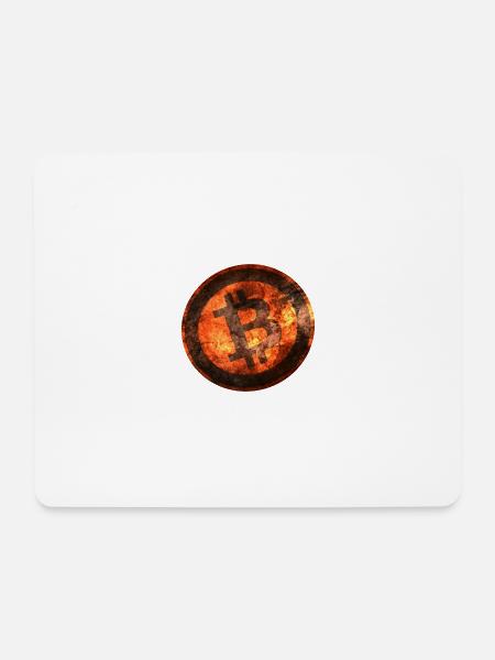 Bitcoin - Mousepad (Querformat) - Weiß