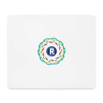 Cercles R - Tapis de souris (format paysage) - blanc - Devant