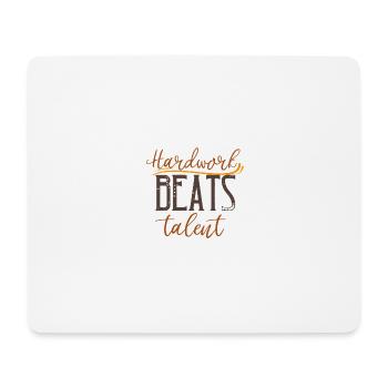 Funny Fitness Sport Dicton - Travail acharné - Tapis de souris (format paysage) - blanc - Devant