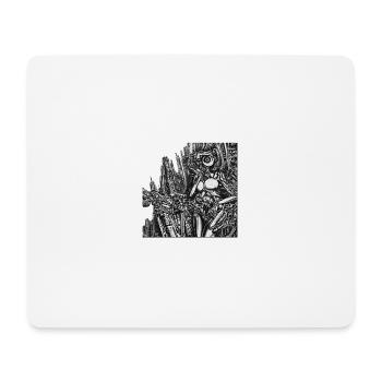 Robot Woman - Mouse Pad (horizontal) - white - Front