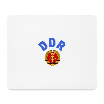 DDR 1974 WM Nationalmannschaft Retroshirt - Mousepad (Querformat) - Weiß - Vorne