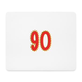 90. 90 JAHRE. 90. JAHRESTAG. 90-JÄHRIGES JUBILÄUM. - Mousepad (Querformat) - Weiß - Vorne