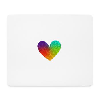 Herz heart Liebe - Mousepad (Querformat) - Weiß - Vorne