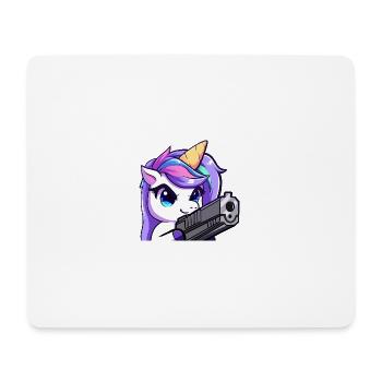 Lya Pew Pew - Mousepad (Querformat) - Weiß - Vorne