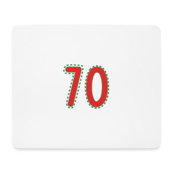70. 70 YEARS. 70th ANNIVERSARY. 70 YEARS ANNIVERSARY. - Mouse Pad (horizontal) - white - Front