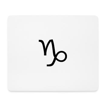 Sternzeichen Steinbock, exklusives T-Shirt Design - Mousepad (Querformat) - Weiß - Vorne