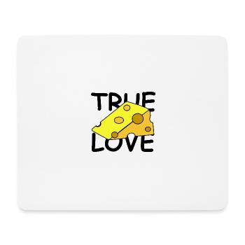 true love cheese - Mouse Pad (horizontal) - white - Front