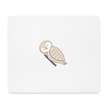 owl - Mouse Pad (horizontal) - white - Front