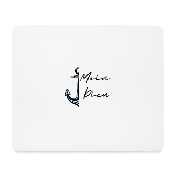 Moin Dieu - Mousepad (Querformat) - Weiß - Vorne