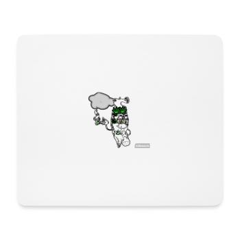Mister Dübel - Mousepad (Querformat) - Weiß - Vorne