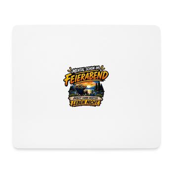 Feierabend am See Relax - Mousepad (Querformat) - Weiß - Vorne