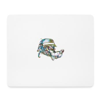 Chien avec des explosifs - Tapis de souris (format paysage) - blanc - Devant