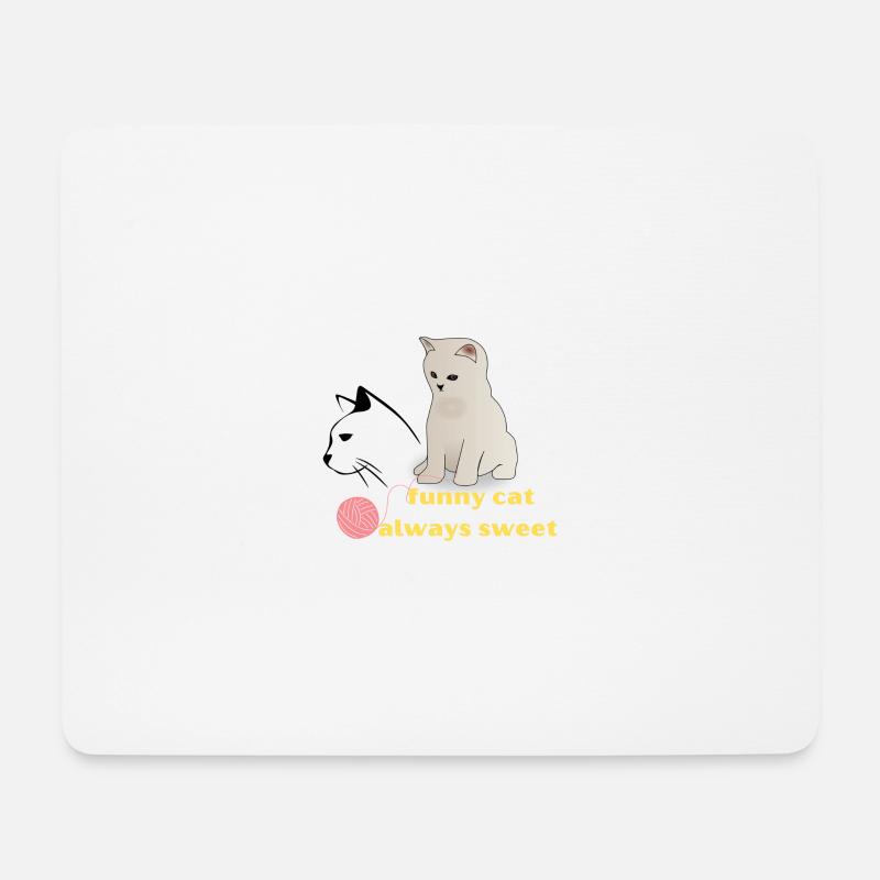funny cat ever - Mouse Pad (horizontal) - white