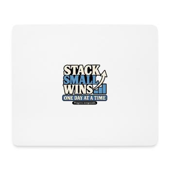 Kleine Siege im Stapel - Mousepad (Querformat) - Weiß - Vorne