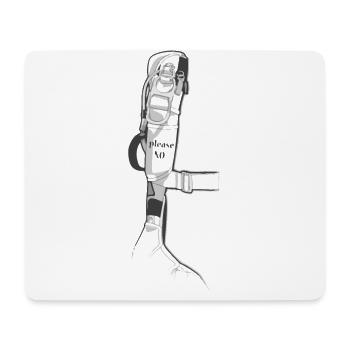 Skydive Paratrooper Cutaway PDS - Mouse Pad (horizontal) - white - Front
