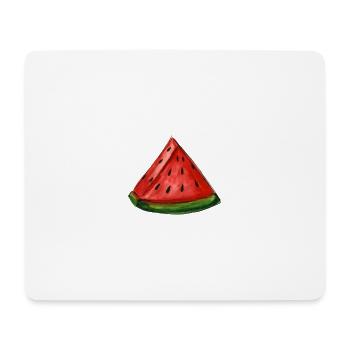 Melone - Mousepad (Querformat) - Weiß - Vorne