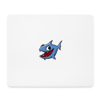 Blaufisch - Mousepad (Querformat) - Weiß - Vorne