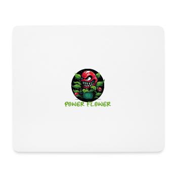 Plante à fleurs de puissance - Tapis de souris (format paysage) - blanc - Devant