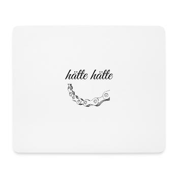 Hätte Hätte Fahrradkette - Mousepad (Querformat) - Weiß - Vorne