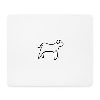 Dog - Mouse Pad (horizontal) - white - Front
