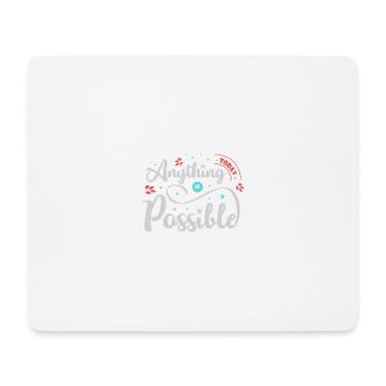 Tout est possible - Tapis de souris (format paysage) - blanc - Devant