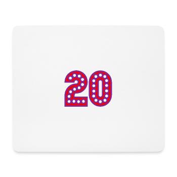 ANNIVERSARY. HAPPY BIRTHDAY. HAPPY BIRTHDAY. - Mouse Pad (horizontal) - white - Front