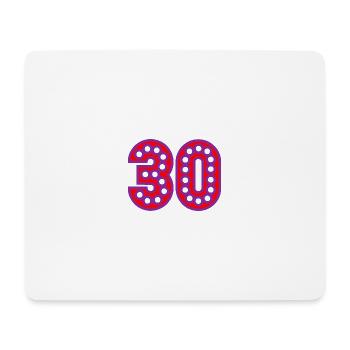 30. 30 YEARS. 30th ANNIVERSARY. 30 YEARS ANNIVERSARY. - Mouse Pad (horizontal) - white - Front