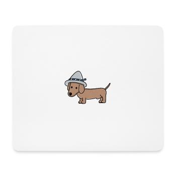 German Dackel - Mousepad (Querformat) - Weiß - Vorne
