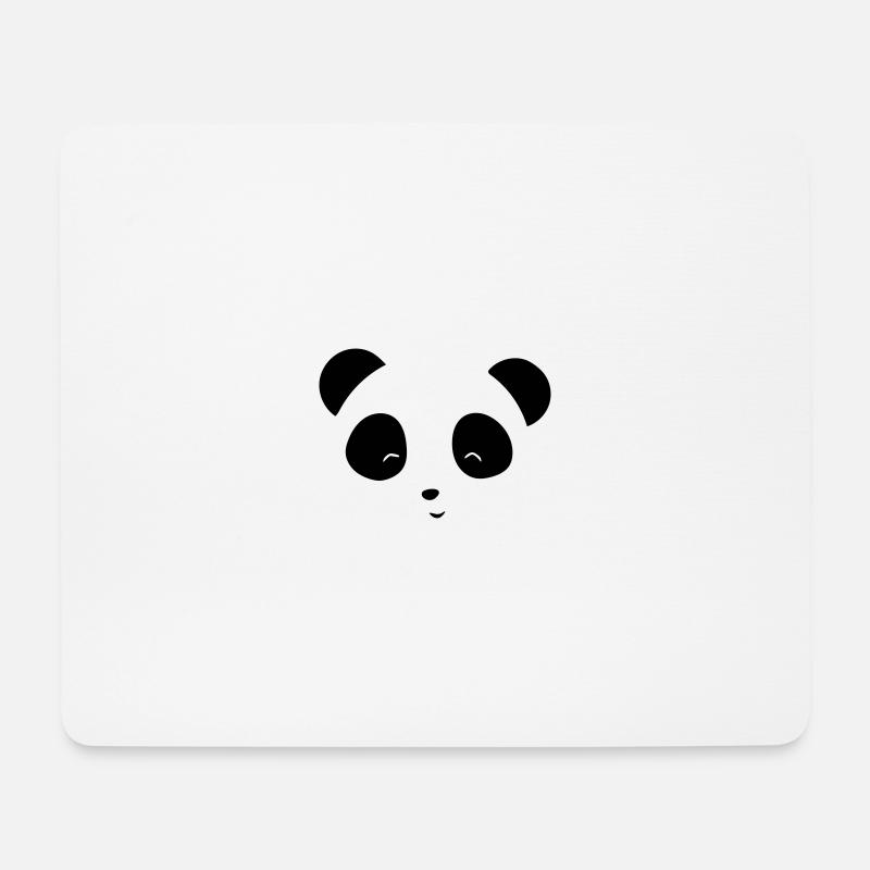 panda - Tapis de souris (format paysage) - blanc