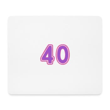 40. 40 YEARS. 40th ANNIVERSARY. 40TH ANNIVERSARY. - Mouse Pad (horizontal) - white - Front