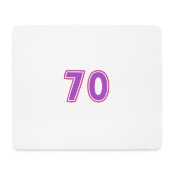 70. 70 ANS. 70e ANNIVERSAIRE. ANNIVERSAIRE 70 ANS. - Tapis de souris (format paysage) - blanc - Devant